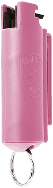 Guard Dog Quick Action Pepper Spray Pink 16 ft Range Belt Clip and Keychain Included