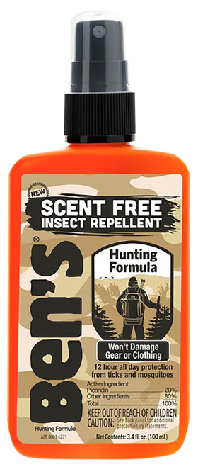 Adventure Medical Kits 00067366 Ben's Hunting Formula Unscented 3.40oz Spray Repels Mosquitos/Ticks Effective Up to 12 hrs