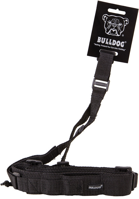 Bulldog BD825 3-Point Tactical Rifle Sling Adjustable Black Nylon