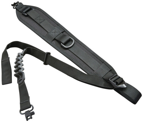 Butler Creek Quick Carry Adjustable Padded Neoprene Rifle Sling Black 1.25" Wide w/Swivels