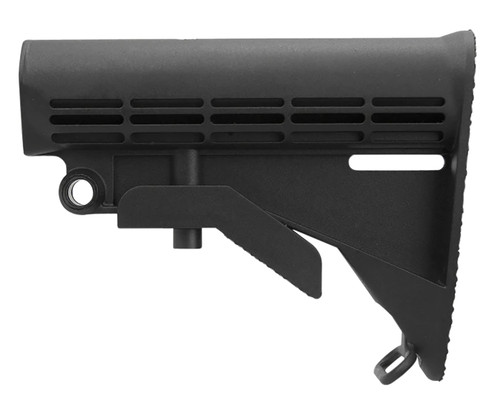 Aim Sports USASM4STK AR-Platform G.I. Style Stock Assembly with Mil-Spec Buffer Tube, Black