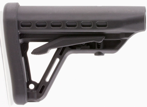 Archangel AA125 Black Synthetic Low-Profile 6 Position Buttstock Fits AR-Platform with Commercial Size Buffer Tube