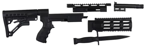 Archangel AA597R 6-Position M4-Style Conversion Stock Black Synthetic for Remington 597 with Picatinny Rail
