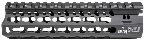 BCM KMRA7556BK KMR Alpha Handguard 7" Keymod Style Made of Aluminum with Black Anodized Finish for AR-15