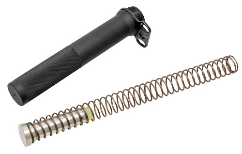 CMMG Black AR-15 Pistol Receiver Extension and Carbine Buffer Kit with Ambi Sling End Plate