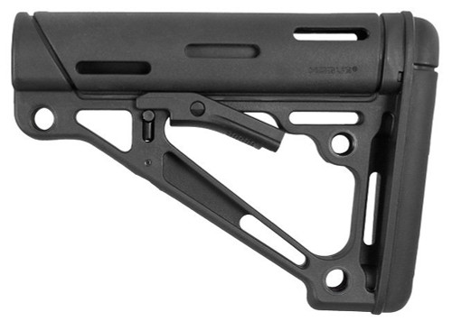 Hogue OverMolded Black Collapsible Buttstock for AR-15 M4 M16 Commercial Buffer Tube