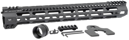 Midwest Industries 15" Combat Lightweight AR-15 M-LOK Handguard Picatinny Black Hardcoat Anodized Aluminum