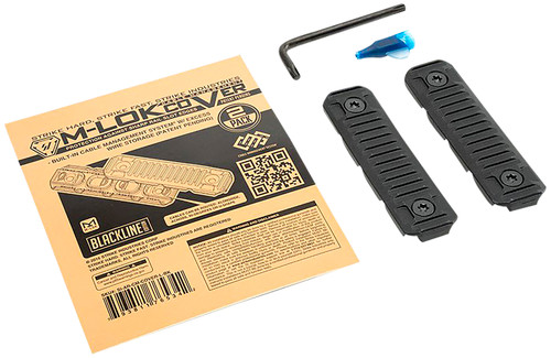 Strike Industries Black Polymer Long M-Lok Cable Management Cover 3.14" for AR Handguards
