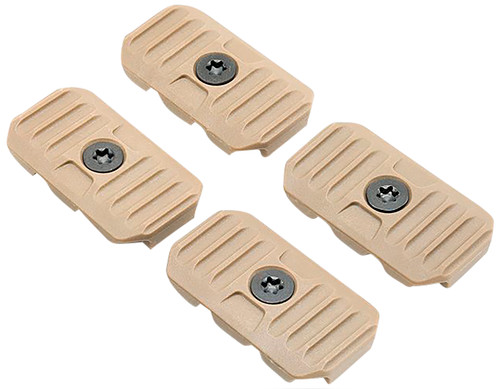 Strike Industries FDE Polymer Short M-Lok Cable Management Cover 1.57" for AR Handguards