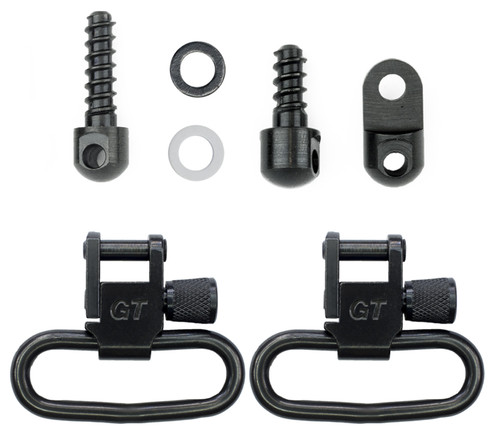 GrovTec GTSW313 Black Phosphate Locking Swivel Set Rifle 1.25" Ruger 10/22