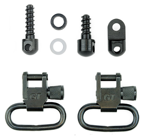 GrovTec US Inc GTSW27 1" Black Steel Locking Swivel Set Ruger 10/22