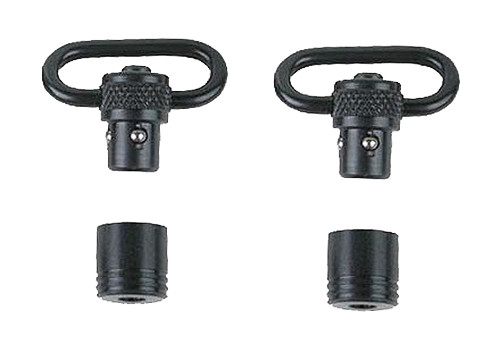 Uncle Mike's Super Swivel MO10112 Blued 1" Push Button Quick Detach Sling Swivel Set
