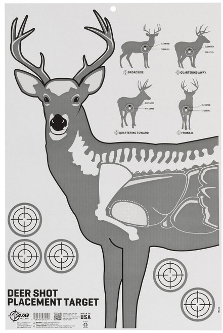Allen 15810 23" x 35" Deer Vitals Corrugated Hanging Paper Target