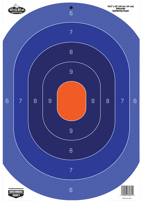 Birchwood Casey 35763 Dirty Bird Silhouette Tagboard Target 16.50" x 24" 3 Per Pkg