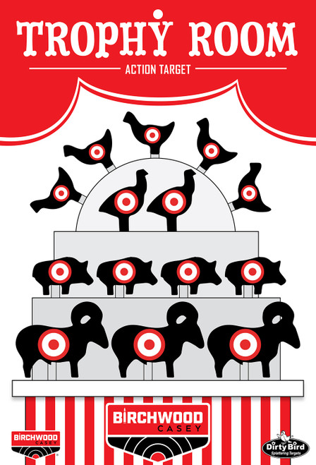 Birchwood Casey BC-35775 Dirty Bird Splatter Target Trophy Room 6 Pack 12x18