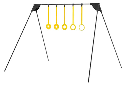 Caldwell AR500 Rimfire KYL 5-Ring Challenge Target Black/Yellow Steel Standing Configuration