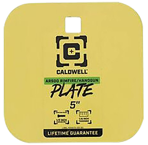 Caldwell 5-Inch Yellow Rimfire and Handgun AR500 Steel Gong Range Target 1/4" Thick