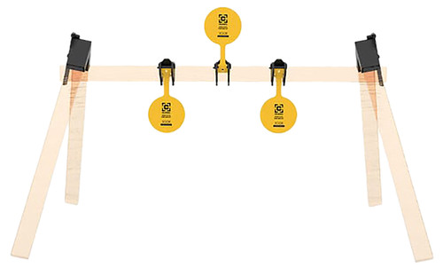 Caldwell AR500 3-Plate Rack Kit 8" Yellow Steel Hanging Shooting Targets