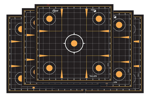 EZ-Aim Splash Reactive Paper Target Pads, 12"x12" Sight-In Grid, 10-Count