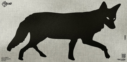 EZ-Aim Thermal ID Paper Adhesive Target, 24"x12", Black/Gray, Coyote Series