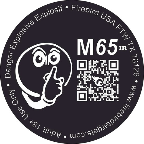 Firebird USA M65IR Flash/Smoke/Sound Impact Enhancement 65mm Reactive Shooting Target 10 Pack