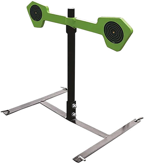 SME SMEHGS Handgun Spinning Target Powder Coated Steel Black/Green Circle Illustration