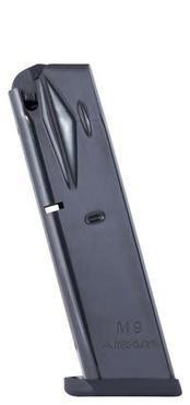 Mec-Gar Beretta 92FS M9 9mm 10 Round Blued Flush Fit Handgun Magazine