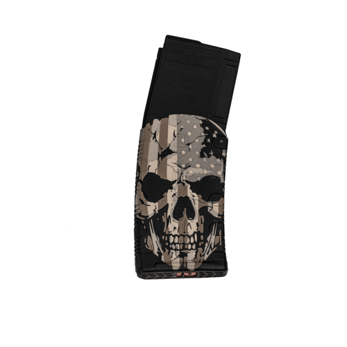 Black Rain Ordnance Skull Flag Laser-Engraved 5.56x45 30-Round Polymer AR Mag