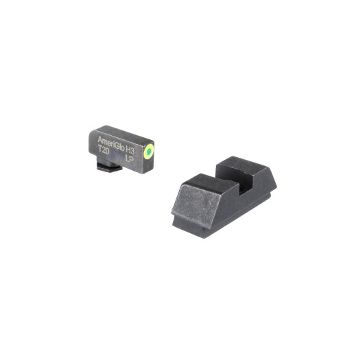 Ameriglo Tritium Optic-Compatible Handgun Sight Set Glock All Models Green Lumigreen Front .295 Rear