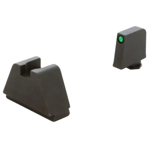 Ameriglo Glock 4XL Optic Compatible Tritium Night Sights – Green Front, Flat Black Rear
