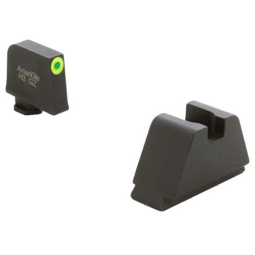 Ameriglo 4XL Glock Tritium Night Sight Set Green Outline Front Black Back Suppressor Height