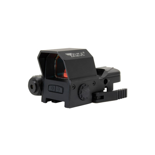 BSA Tactical Reflex Sight 33x24mm Integrated Red Laser 4 Reticles Quick Release Mount