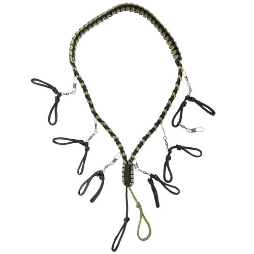 Power Calls Waterfowl 7-in-1 Call Lanyard Adjustable 550 Paracord 7 Swivel Snaps
