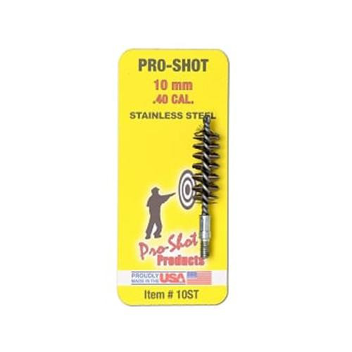 Pro-Shot .40/10mm Stainless Steel Bore Cleaning Brush for Pistols