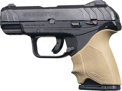 Hogue HandAll Beavertail Handgun Grip Sleeve for Ruger Security 9 Compact in FDE
