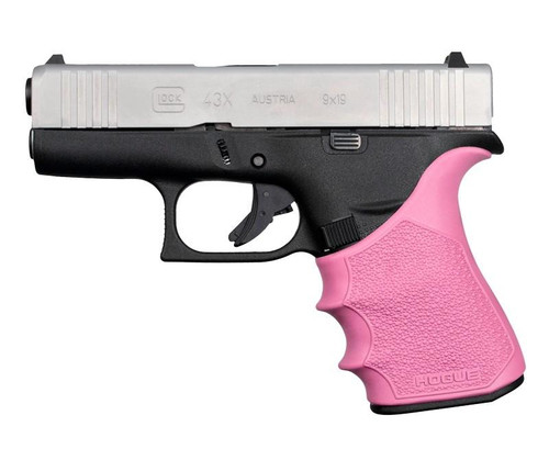 Hogue HandAll Beavertail Handgun Grip Sleeve for Glock 43X 48 in Pink
