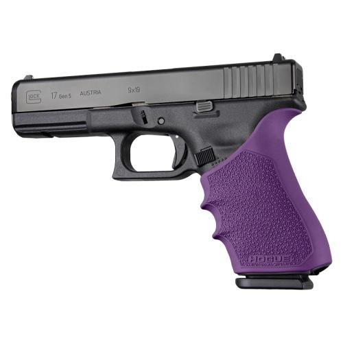 Hogue HandAll Beavertail Cobblestone Grip Sleeve Glock 17 Gen 1/2/5 Purple