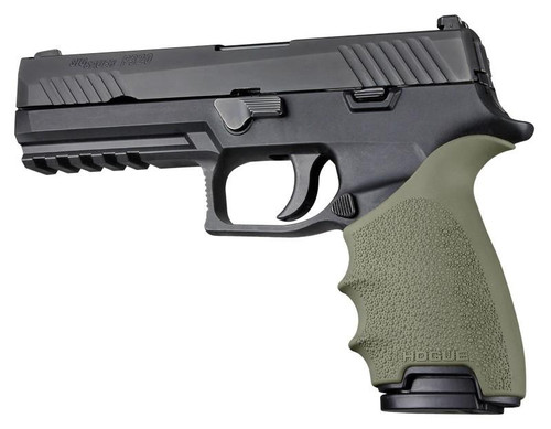Hogue HandAll Beavertail Cobblestone Grip Sleeve Sig Sauer P320 Olive Drab Green