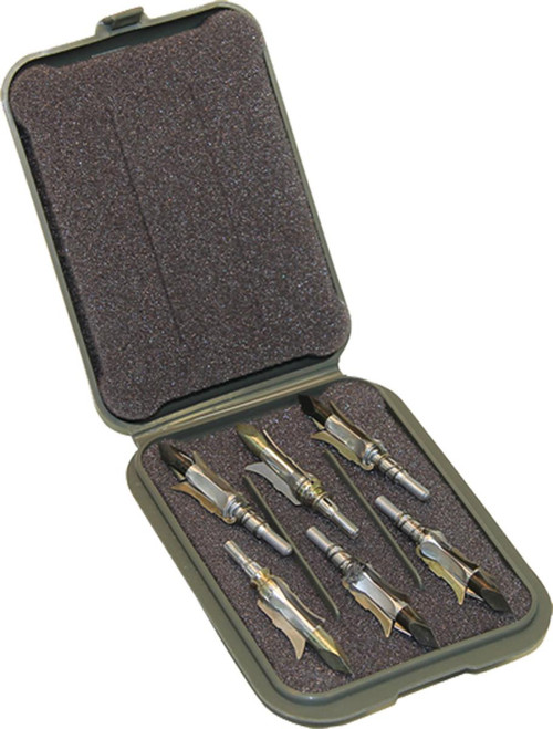 MTM Broadhead Case for Mechanical Broadheads - Army Green
