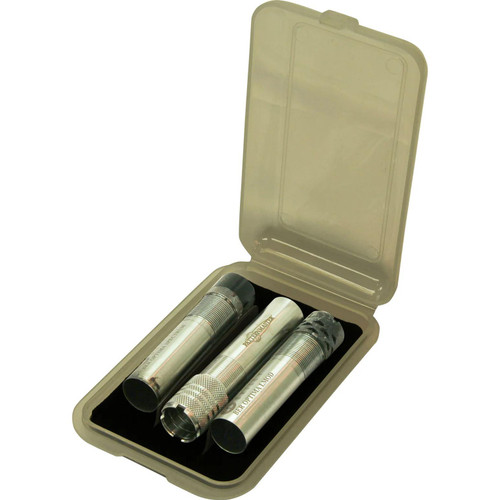 MTM 3-Choke Extended Tube Storage Case Clear Smoke for 10/12/20 Gauge