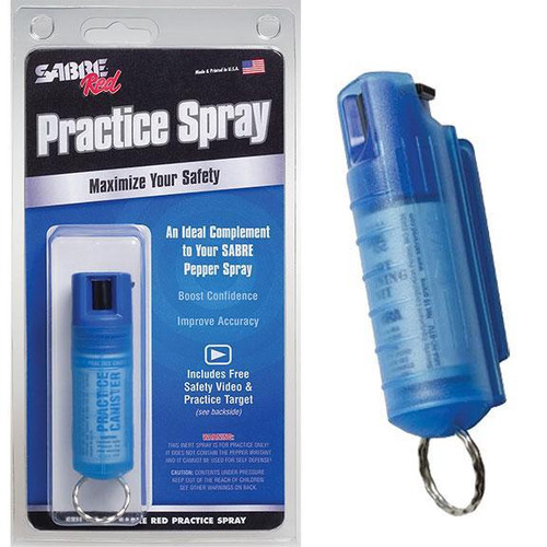 Sabre Red Inert Practice Spray Canister with Protective Hard Case