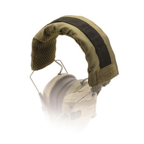Walker's Molle Hearing Muff Headband Wrap Olive Drape Green Hook and Loop