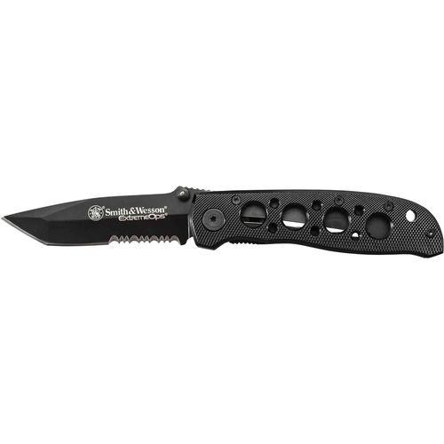 Smith & Wesson Extreme Ops Tanto Blade Folding Knife Black 3.25 Inch