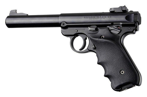 Hogue Black Rubber Finger Groove Grip Right Hand Thumb Rest Ruger MKIV