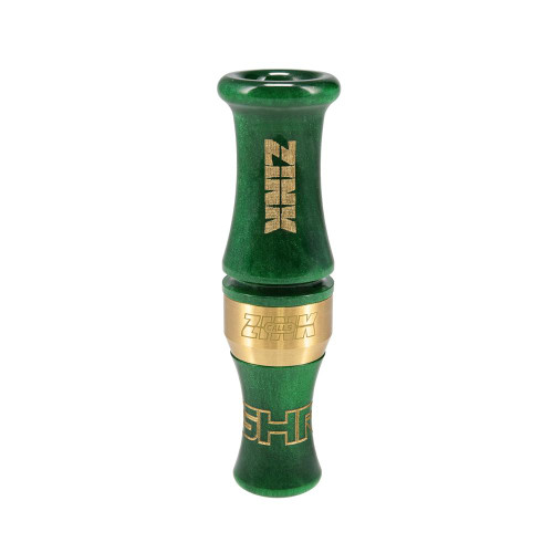 Zink Greenhead Rocker Z-Cut Double Reed Duck Mouth Call Green Envy