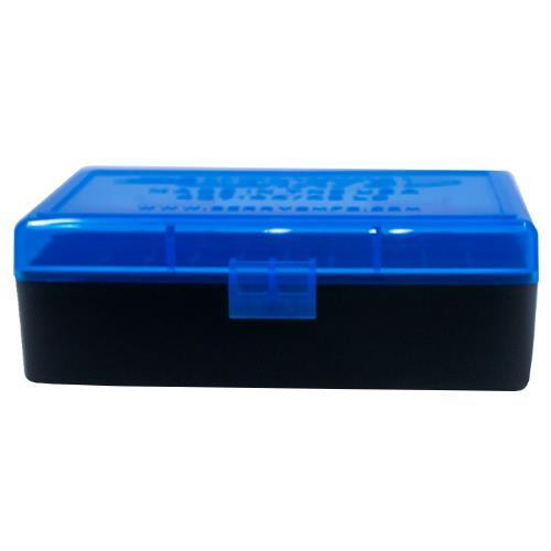 Berry's #407 .44 Caliber 50-Round Blue and Black Polypropylene Ammo Box