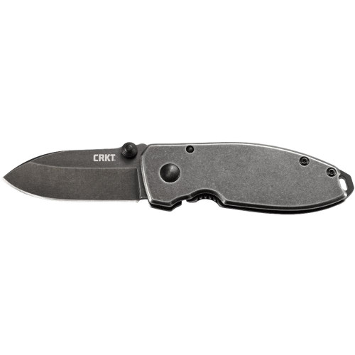 CRKT Squid Frame Lock Folding Knife Black Stonewash 2.16 Inch Drop Point