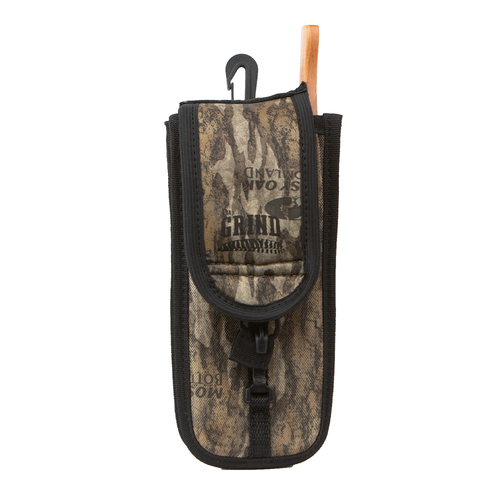 The Grind Mossy Oak Bottomland Pattern Box Call Holder and Chalk Storage