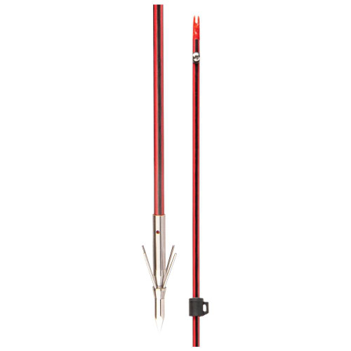 Cajun Bowfishing Wasp Fiberglass Carbon Arrow with 4 Barb Stinger Tip