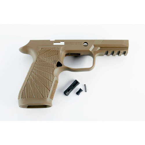 Wilson Combat P320 Carry Size Grip Module No Manual Safety Tan Finish